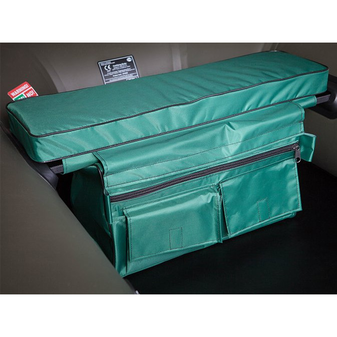 Seat top cushion with underseat storage bag